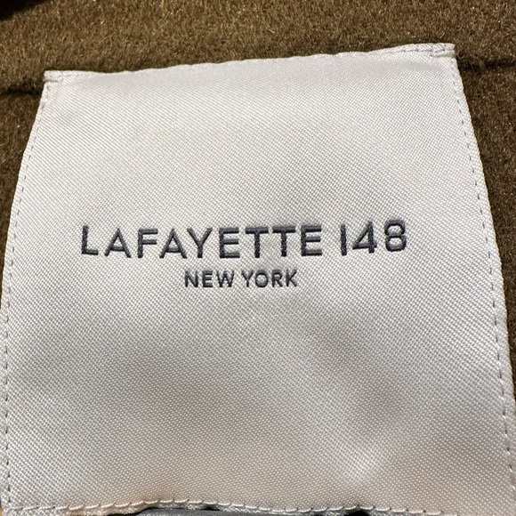 Lafayette 148 New York Tan Wool Coat - Picture 4 of 7